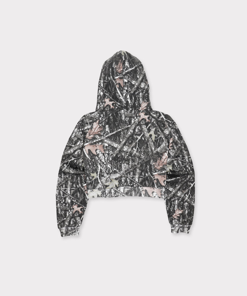 G59 LOGO WOMENS CROP HOODIE CAMO