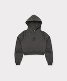 G59 LOGO WOMENS CROP HOODIE (GREY)