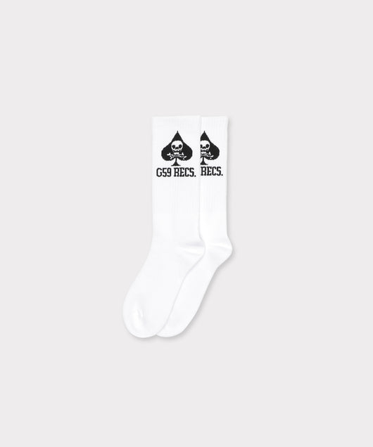 G59 BACK WOODS CREW SOCKS (WHITE)