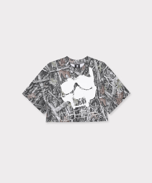 G59 LOGO WOMENS CROP TEE (CAMO)